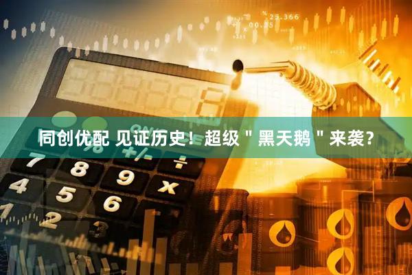 同创优配 见证历史！超级＂黑天鹅＂来袭？