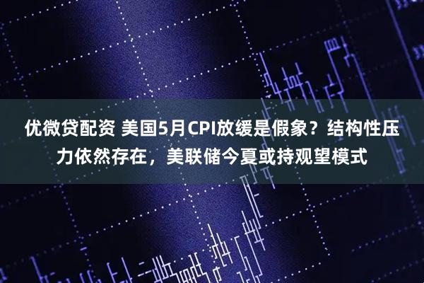 优微贷配资 美国5月CPI放缓是假象？结构性压力依然存在，美联储今夏或持观望模式